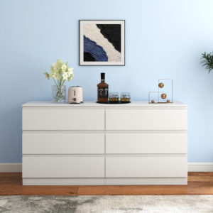 Six Door Chest Drawer RW-DRAWER-6-W-D-1/2 Colour: White