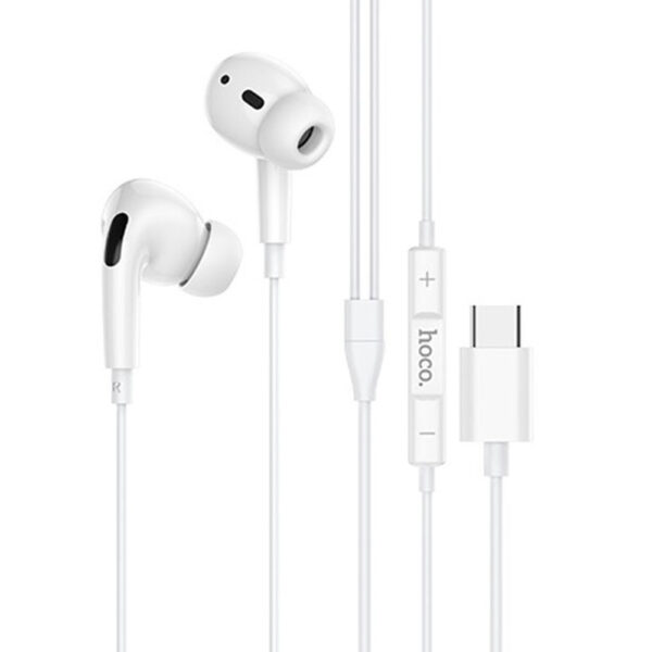 Hoco M1 Max Crystal Earphones for Type-C with Mic 1.2m