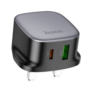 Hoco CS32B Rich PD20W + Qc3 Fast Charger Set without Cable UK Plug