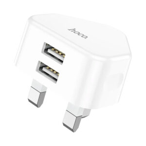 Hoco C90B Grandiose Dual Port Charger UK Plug