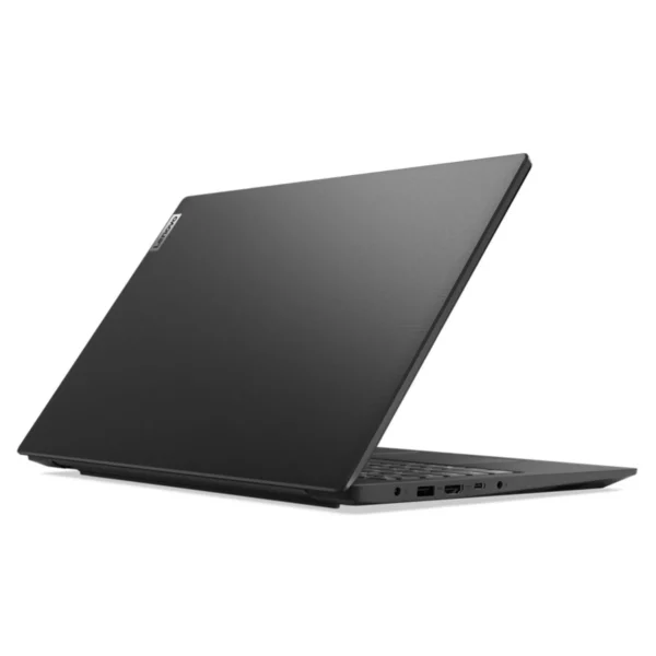 Lenovo V15 G4 laptop in black with 15.6-inch FHD display, AMD Ryzen 5 7520U, 8GB RAM, and 512GB SSD