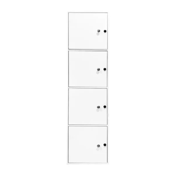 Wooden Storage Cabinet 4 Cubes