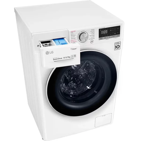 LG F4V5RGPOW washer dryer combo, top connor
