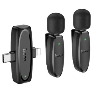 Hoco L15 Dual-Mic Clip-On Wireless Digital Microphone (Ip / Type-C)
