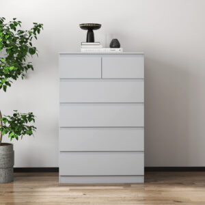 Six Door Chest Drawer RW-DRAWER-6-G Colour: Grey