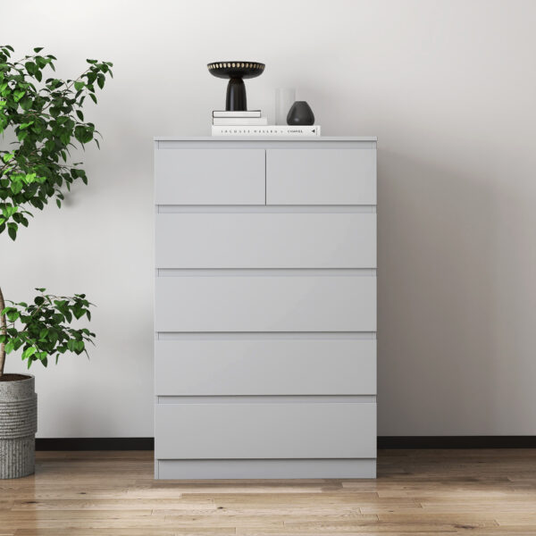 Six Door Chest Drawer RW-DRAWER-6-G Colour: Grey